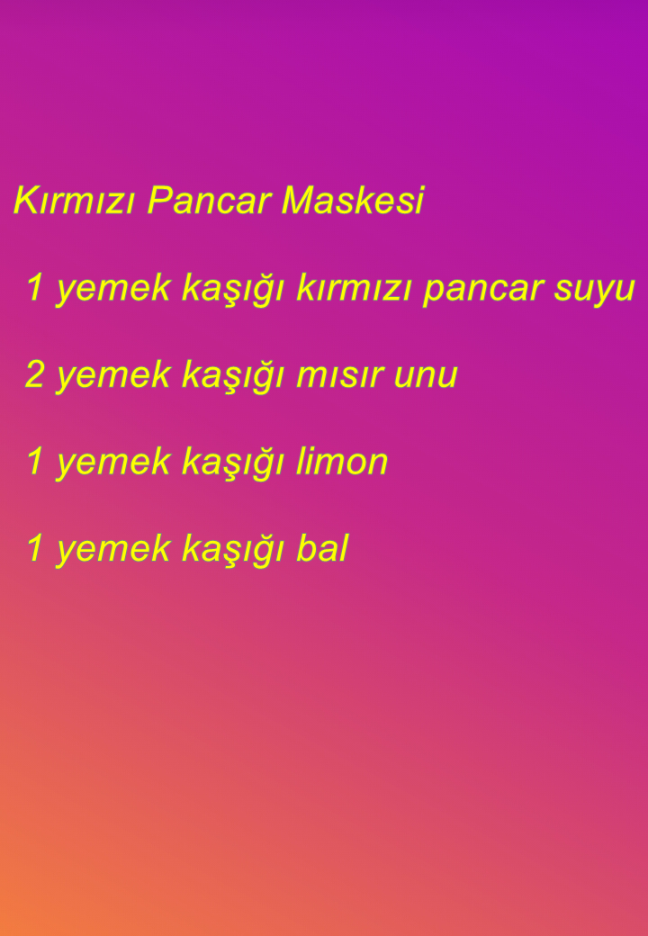 kırmızı pancar maskesi eczacıgözüyle