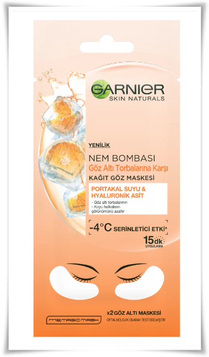 göz altı kağıt maskesi garnier