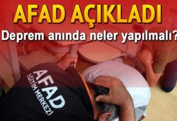 deprem anında neler yapılmalı